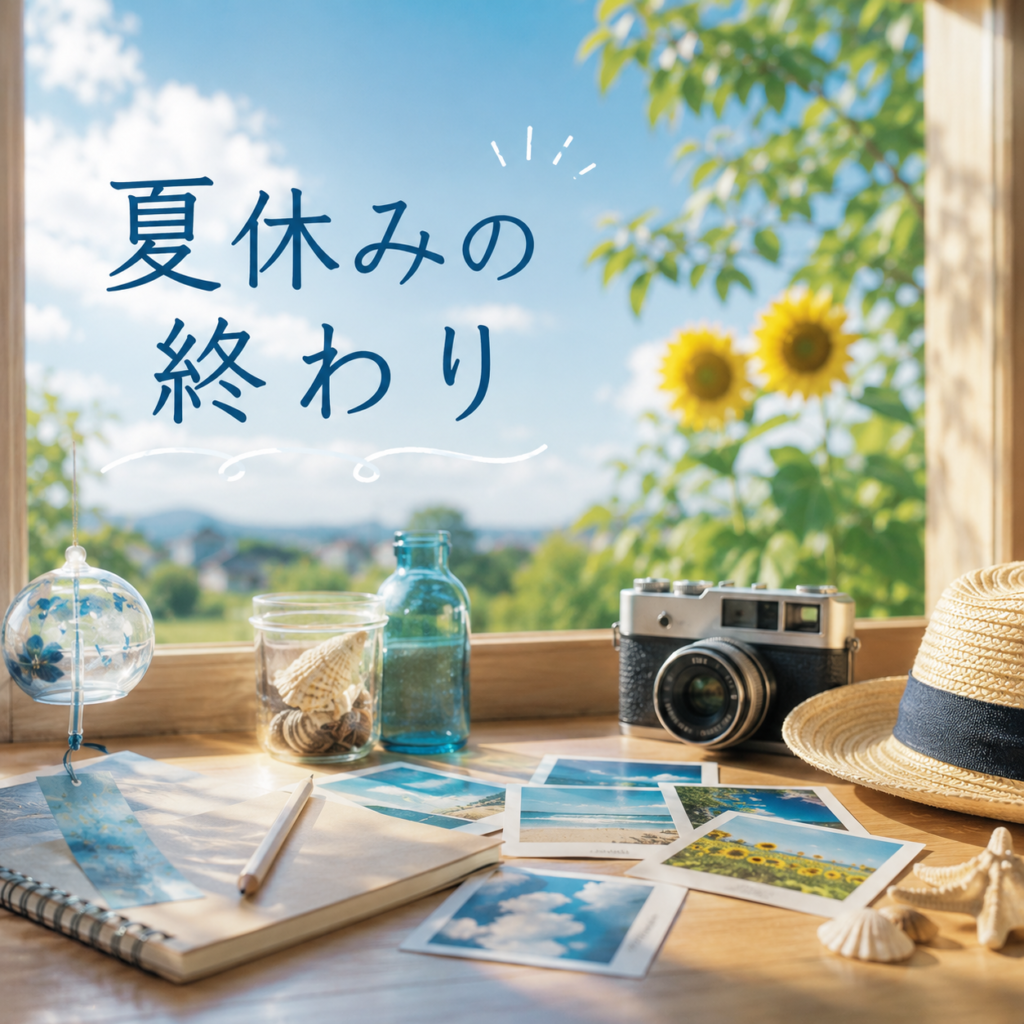 🌻夏休みも今日で終わりですね🏡