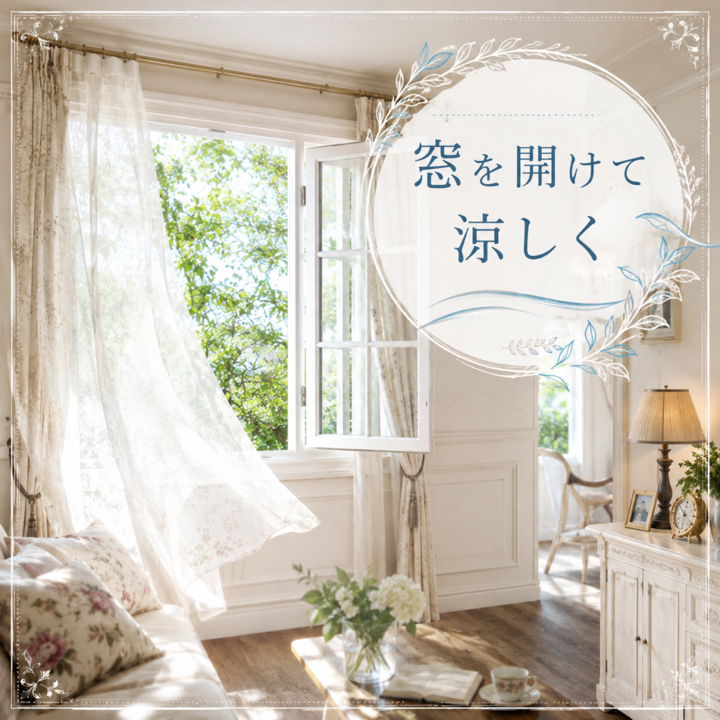 🪟窓を開けて涼しくするには？🍃