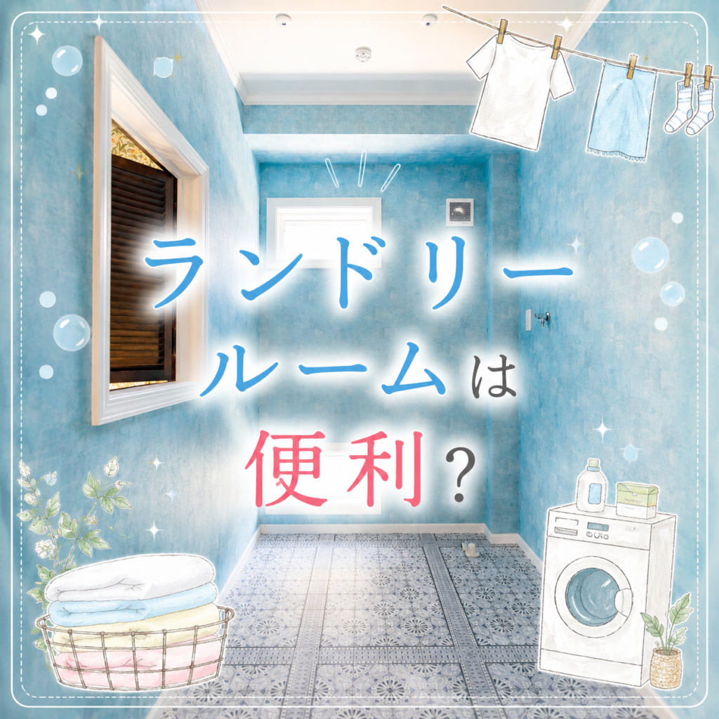 🧺ランドリールーム、本当に便利？
