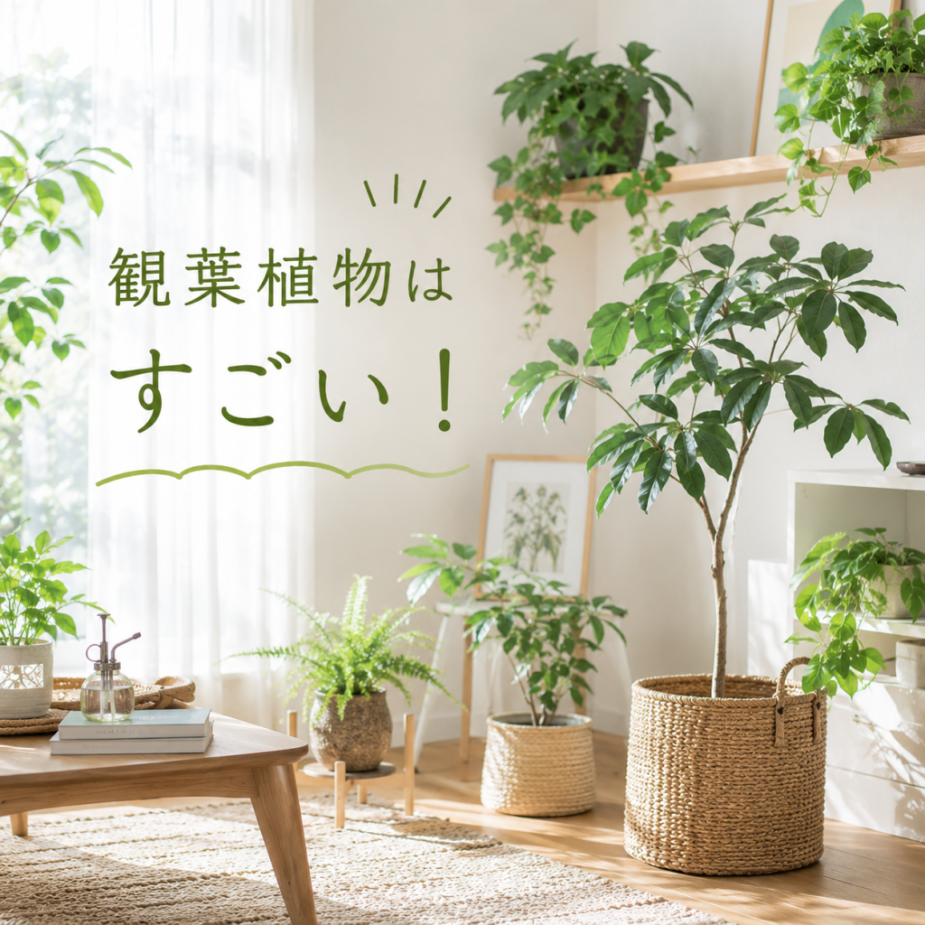 🌿観葉植物は見た目だけじゃない？夏を快適にする豆知識🏡