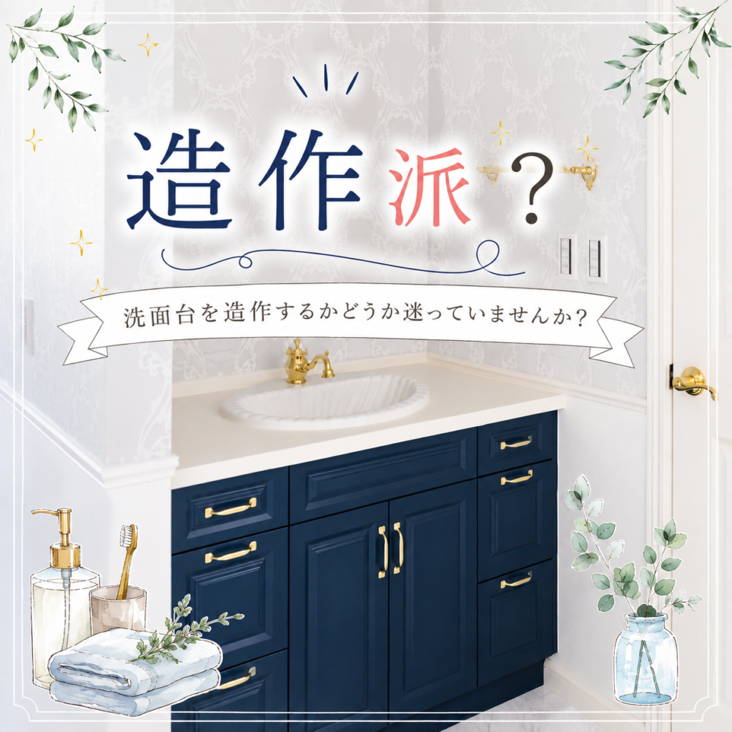 🪞洗面台は造作派？既製品派？