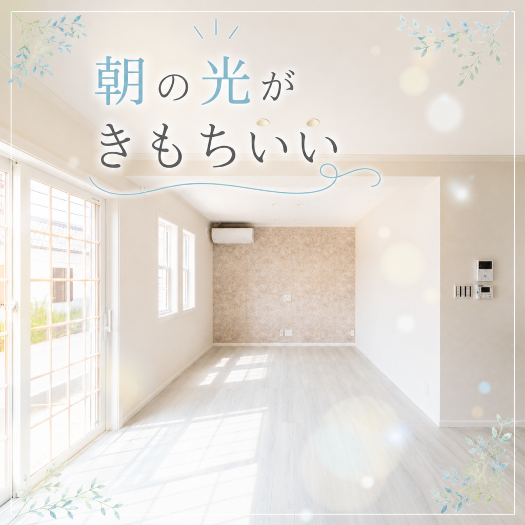 🌞朝の光が気持ちいい家