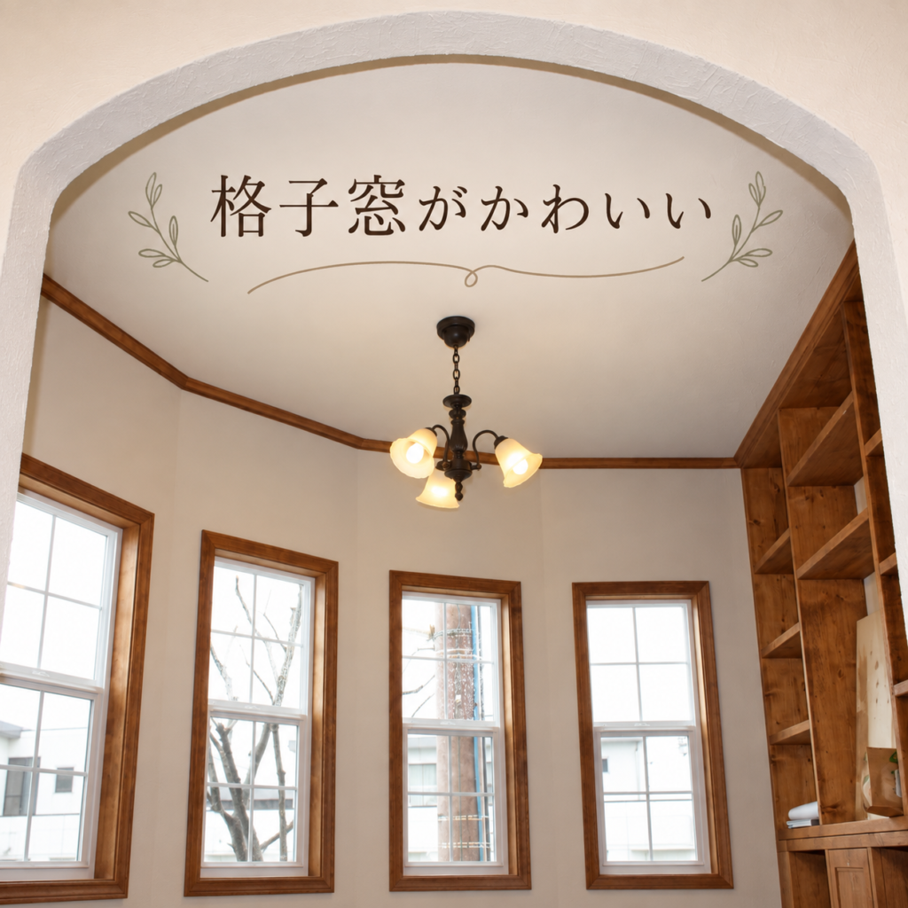 🪟格子窓ってやっぱりかわいい🏡
