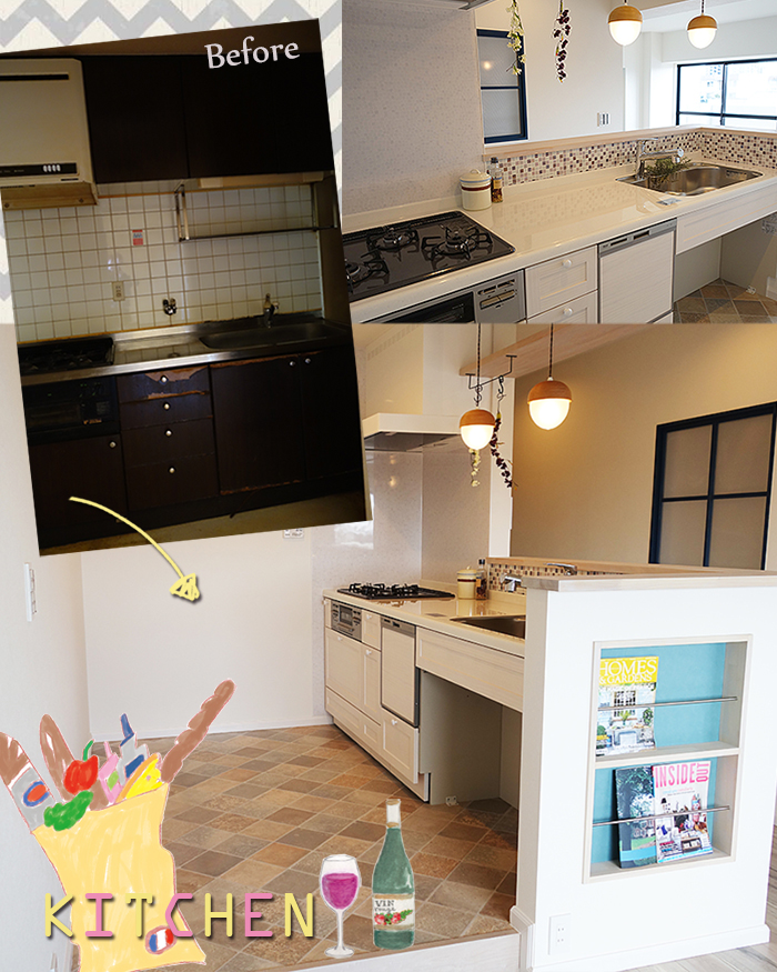 マンションリノベ☆フレンチMIX北欧